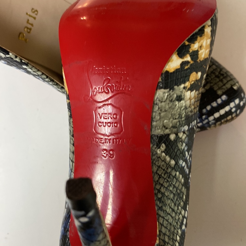 Christian Louboutin Leather Reptile Heels